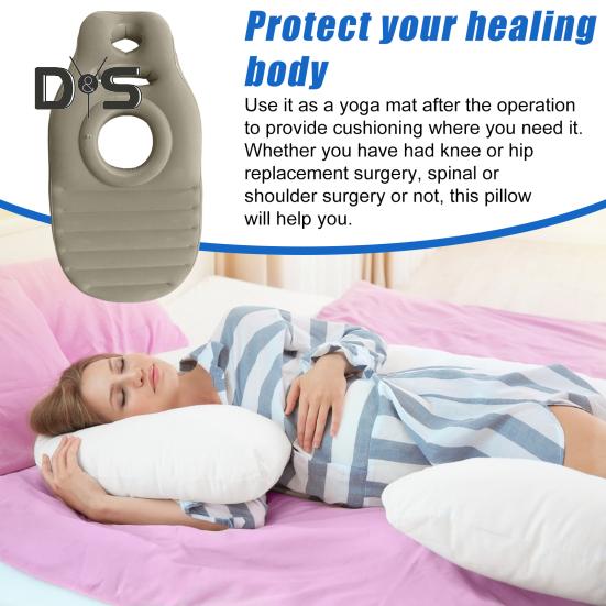 Nafukovací těhotenská podložka na jógu Ergonomická PVC podpůrná matrace na spaní s otvorem Vodotěsná Úleva od těhotenských bolestí Vzduchová matrace na celé tělo Polštář Podložka