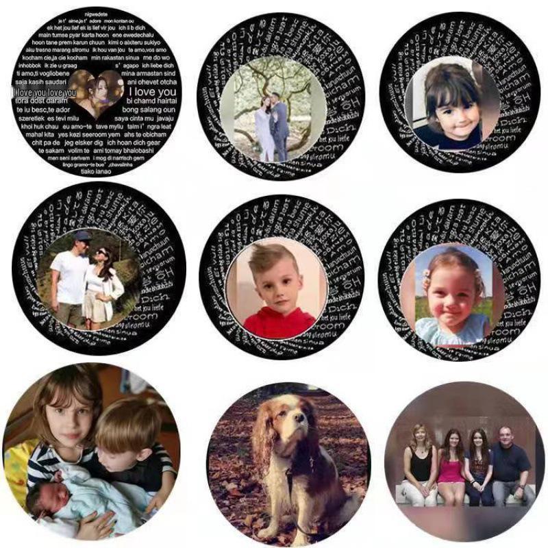 "I Love You" Projection Heart Bracelet with Photo Text Customization for Women - Christmas Gift in 100 Languages