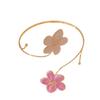 Metal Wide Open Bangle Multi Style Flower Bracelet Stylish Opening Arm Bracelet  Hand Jewelry