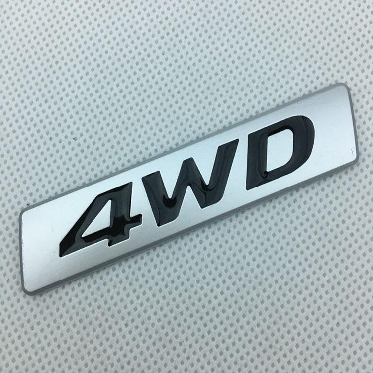 

1X 3D Chrome Metal Sticker 4WD Emblem 4X4 Badge Decal Car Styling For CRV Accord Civic Grand Vitara Swift SX4