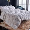 Fuan Na All-Cotton White Goose Down Quilt - Thick, Warm, Twisted Pattern for Single/Double Bed, Ideal for Winter, Spring, and Autumn.