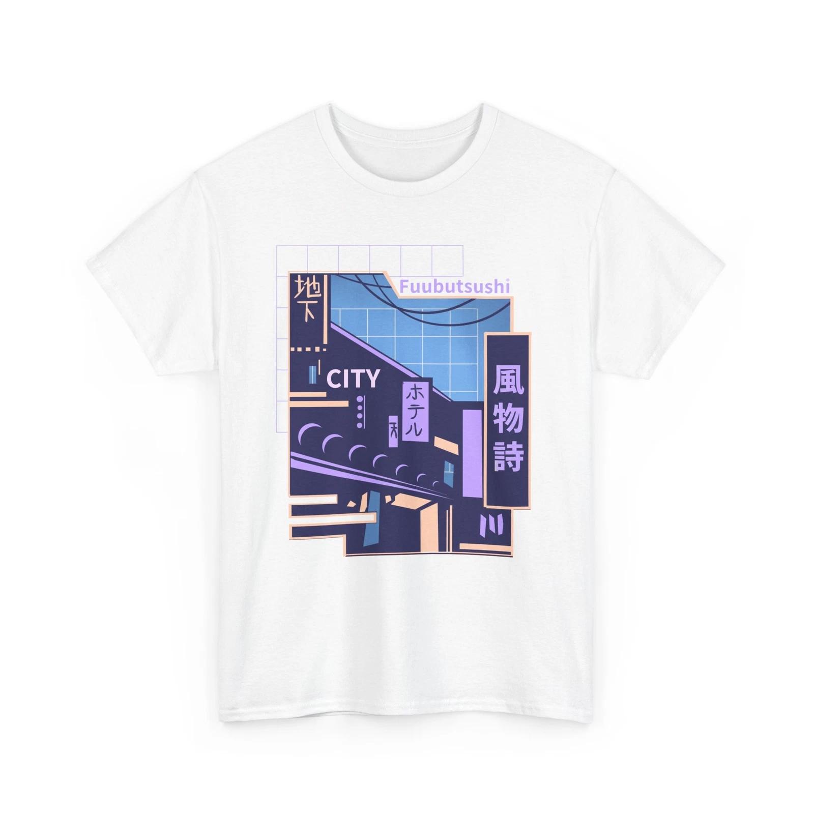 Urban Japanese City Concept T-Shirt| Japanese Street Shirt XL
