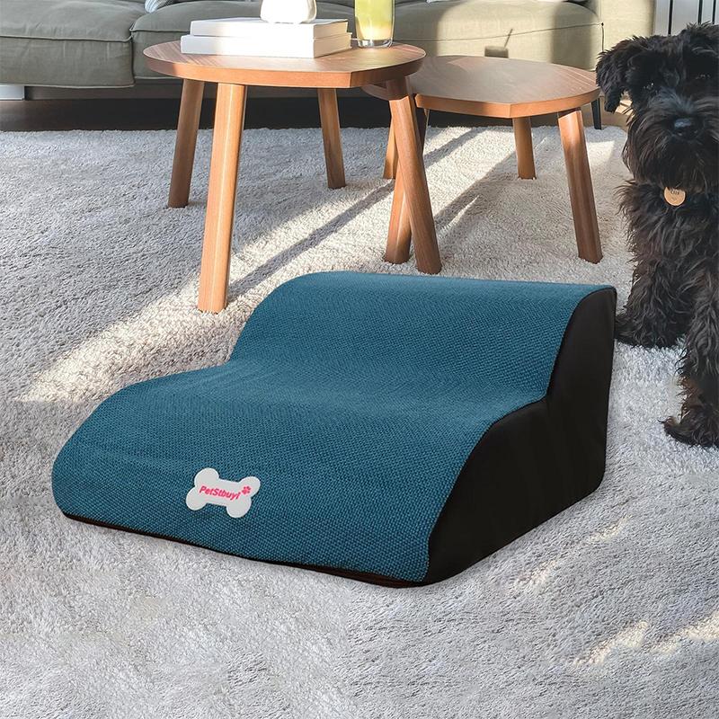 Removable Easy Cleaning Dog Bed Stairs Anti-slip 2 Steps Pet Stairs For Small Dog Toy Cat Pet Ramp Sponge Ladder Pet Supplies