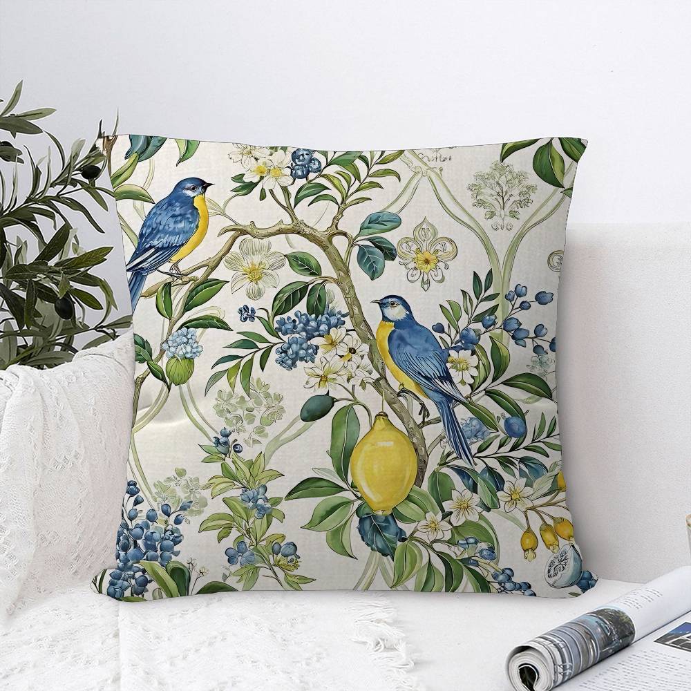 Mediterranean Lemon Cartoon Cm Cushion Cover Pillow Cover Decor Pillowcase Home Pillowcase for Couch Pillow