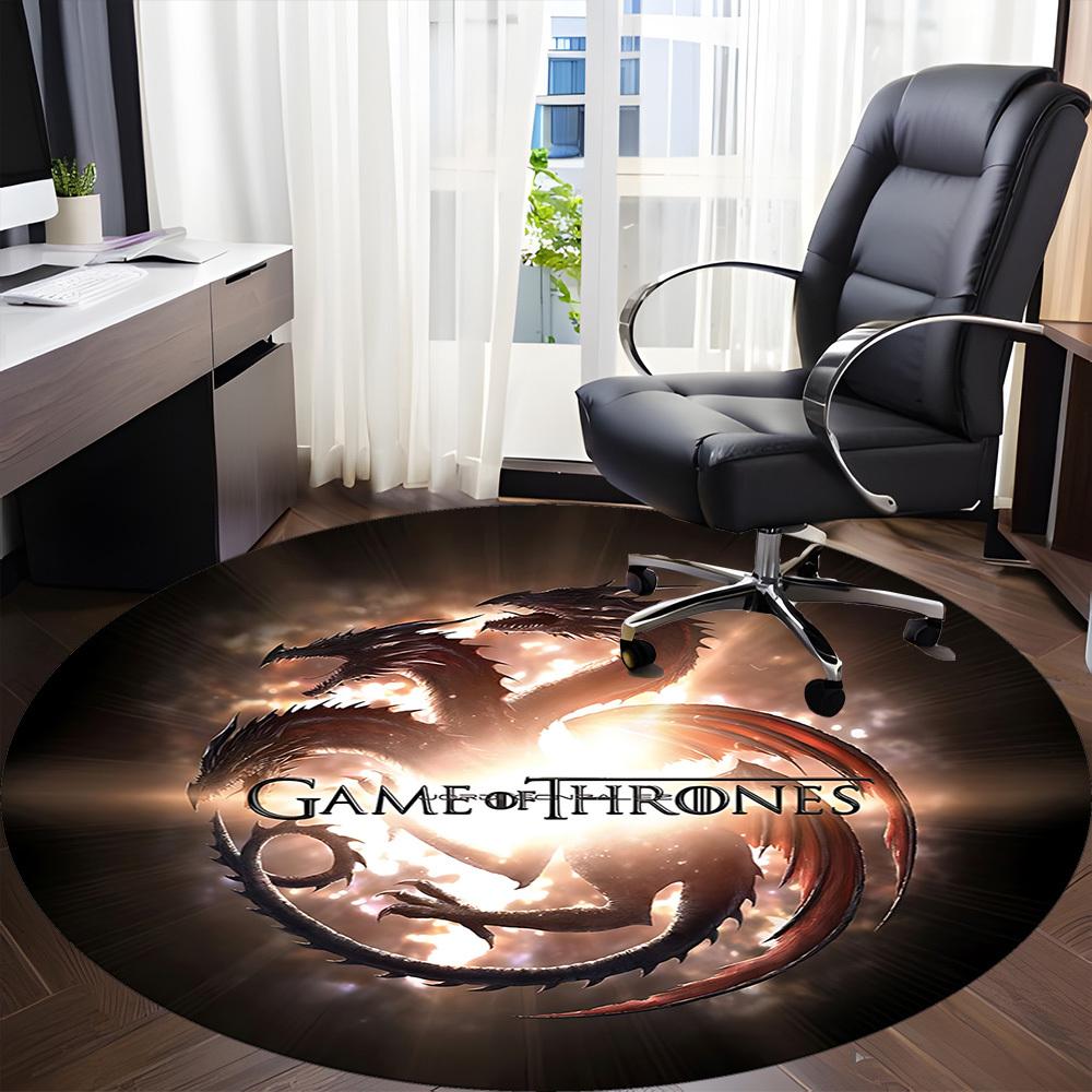 1pc Game of ThronesChair Carpet for Office, Non-slip, Soft and Durable Office Rug for Interior Decoration, Perfect for Office yy250925089