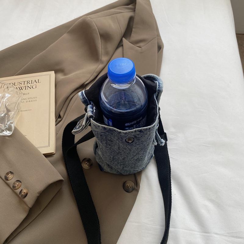 Mobile Phone Bag Women's Denim Water Cup Bag Mini Shoulder Crossbody Bag Coin Purse