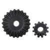 2pcs Black High Grade Steel Beekeeping Extractor Gear Essential for Beekeepers, Honey Tool, Special Product with No Honey Stick