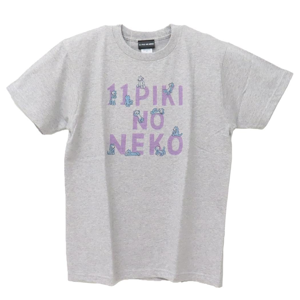 

11 Cats T-shirt Logo Gray Medium