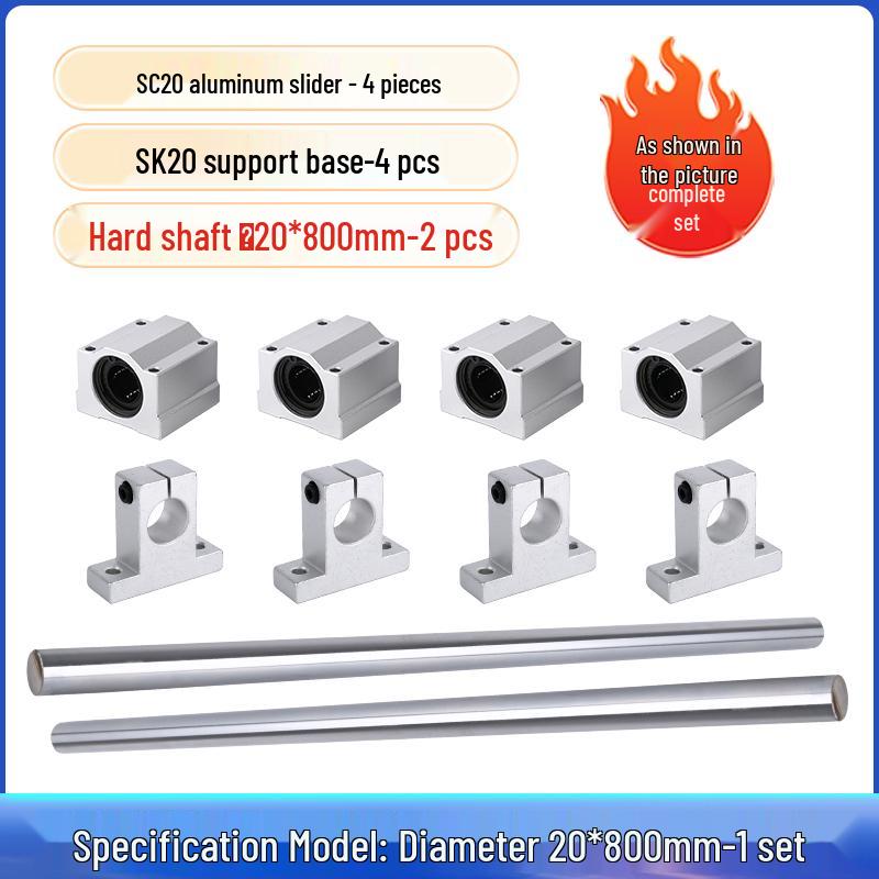 Precision Linear Optical Rail and Rod Guide for Woodworking Saw Tables