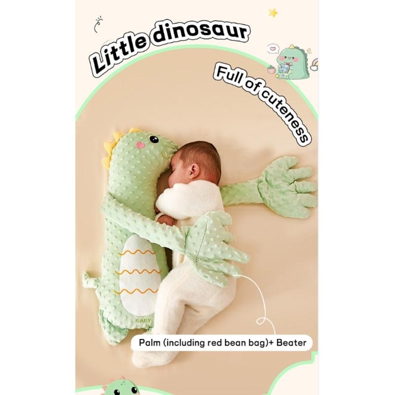 Infant Sleeping Comforter Soft & Breathable Cartoon Pacify Hand Soother with Automatic Beating for Better Sleep Quality