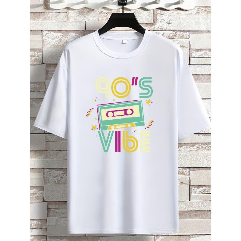

European sizes Spring/Summer Short Sleeve T-shirt American Fashion Fashion Brand Printed Men s Youth 4XL білий