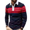 Sommer Herren Langarm Reißverschluss Poloshirt Herren Freizeit Revers Poloshirt Modisches Poloshirt Freizeit