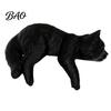 Sleeping Cat Figurine Cute Computer Monitor Decor, 3D Printed Screen TV Soft Atmosphere Statue Topper, Small Kitten Car Dashboard Ornament for