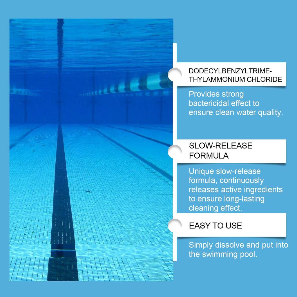 Pool Clean Chlorinated Effervescent Tablets Pool Clean Instant Water Treatment Effervescent Chlorine Tablets