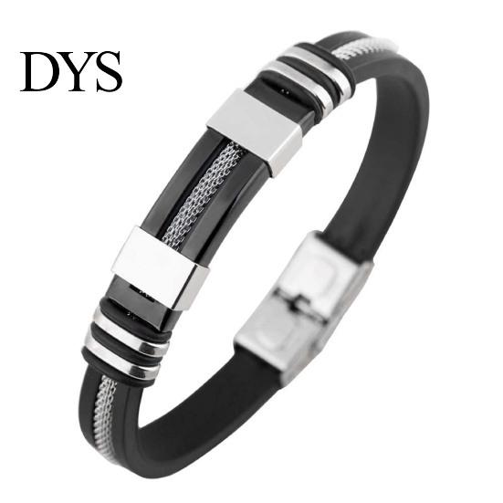 Unique Men Titanium Steel Hand Chain Handmade Bracelet Bangle Club Jewelry Gift