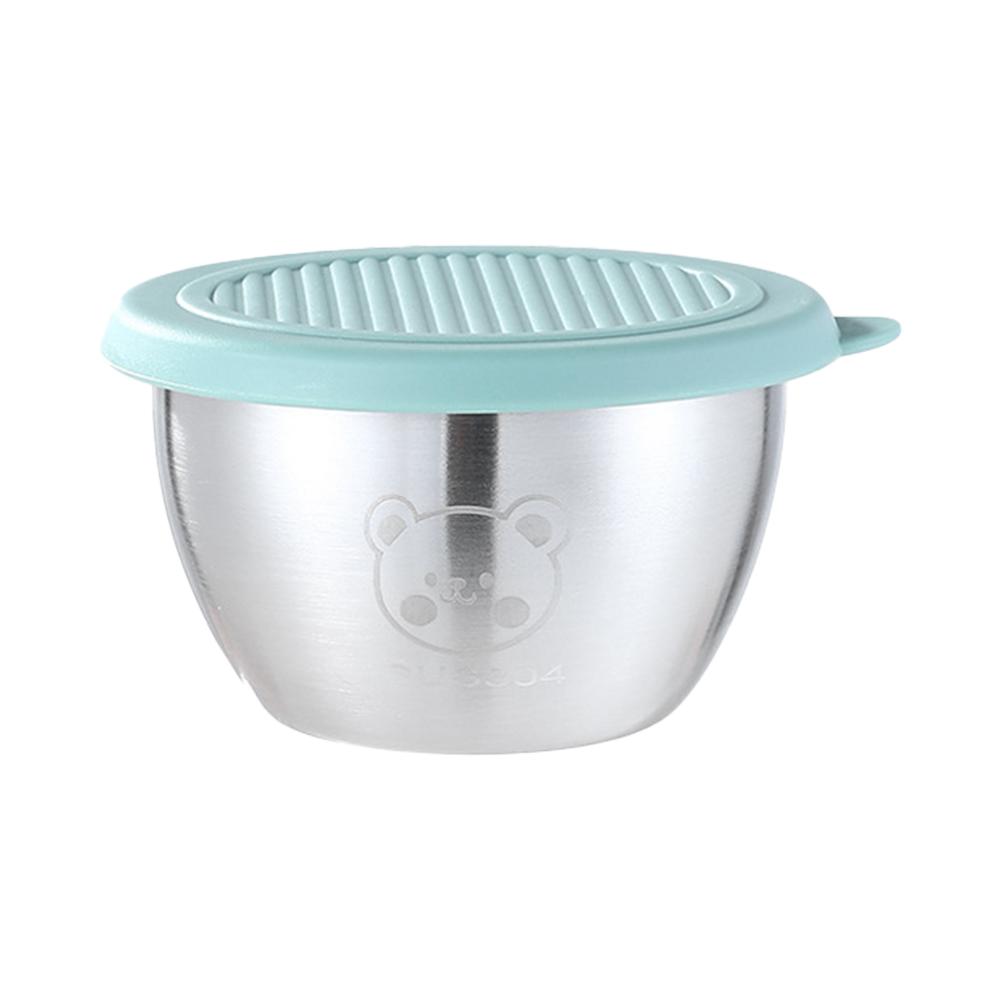 1.69oz/50ml Reusable 304 Stainless Steel Salad Sauce Container with Lids Leakproof Camping Hiking Picnic Outdoor Sauce Dispenser