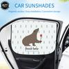 Car Magnetic Curtain In The Car Window Sunshade Cover Cartoon Universal Side Window Sunshade UV Protection For Kid Baby Children