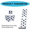 3Pcs Auto Brake Pedal Non-Drilling Cover Footrest Pad for  Lander 2020-2022ES/LS 2020-2022
