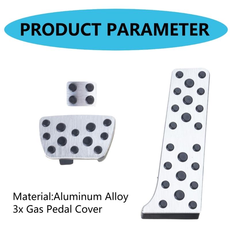 3Pcs Auto Brake Pedal Non-Drilling Cover Footrest Pad for Lander 2020-2022ES/LS 2020-2022