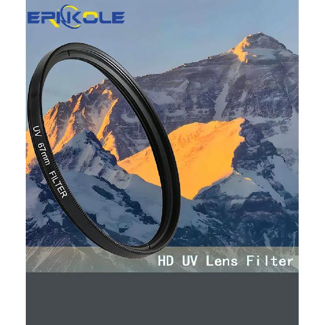 ERIKOLE Universal HD UV Lens Filter - 37 40.5 43 46 49 52 55 58 62 67 72 77 82 mm for DSLR SLR Camera UV Protector Filter