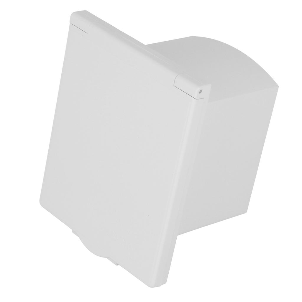 16A 220V‑240V Waterproof Power Outlet External 3Pin Flush Female Socket Plug for RV Motorhome Traile