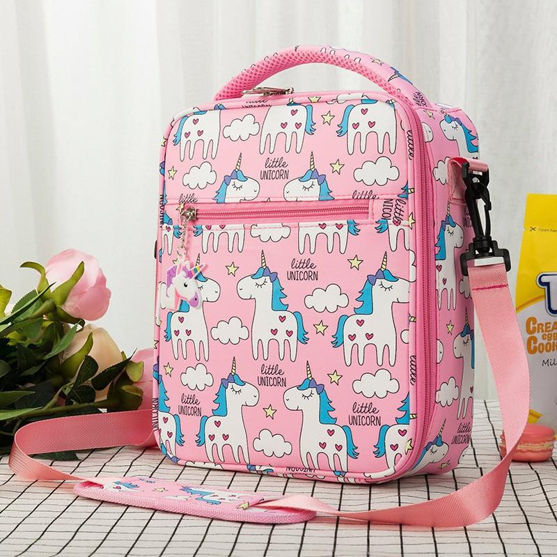 

Cartoon Anime Dinosaur Unicorn Children s Insulated Lunch Bags Canvas Printing Thermal Bag Bento Bag Student Picnic Bag IcePack розы красного