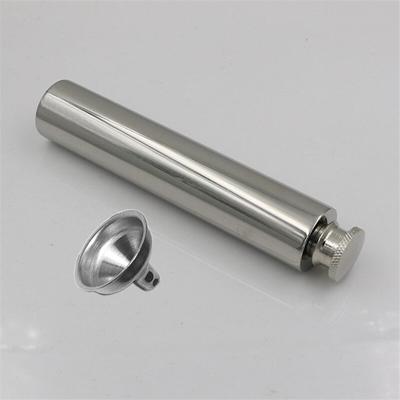 Nuova Fiaschetta Mini Portatile in Acciaio Inossidabile da 2 OZ con Imbuto per Vino, Fiaschetta per Whiskey Lucidato a Specchio, Tubo a Fondo Piatto, Bottiglia per Alcol