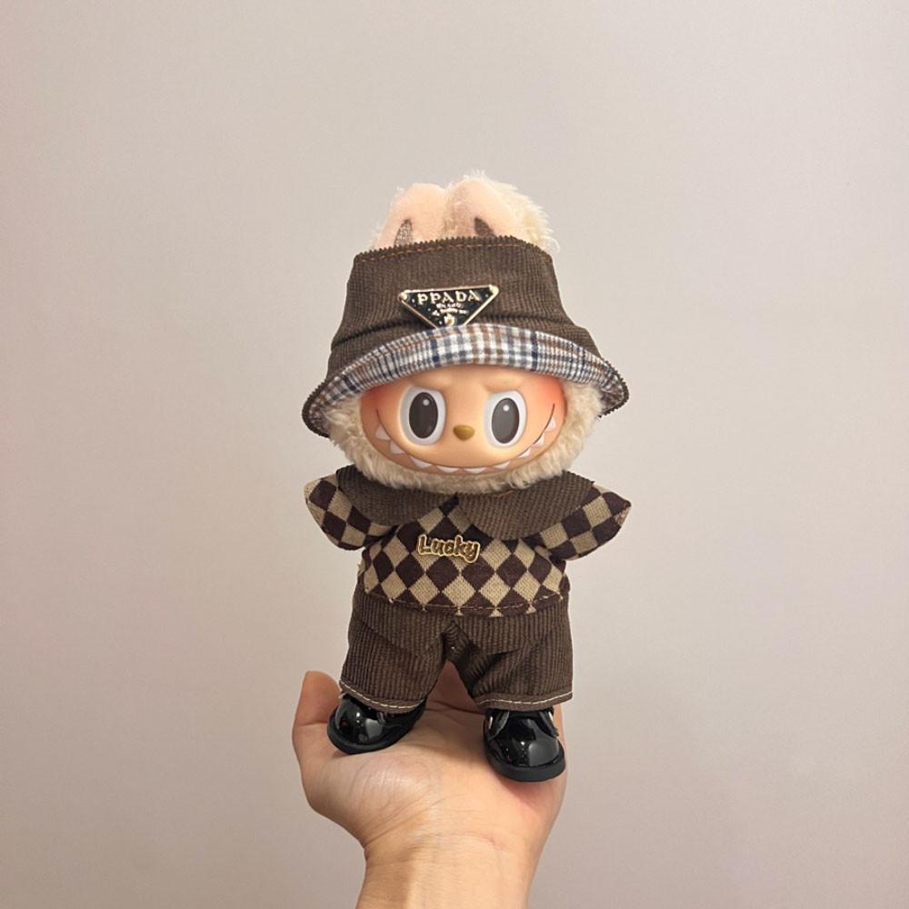 Niedliches Freizeitkleidungsset für 17 cm Labubu Vinylpuppe DIY Ankleidekleidung Requisiten Zubehör