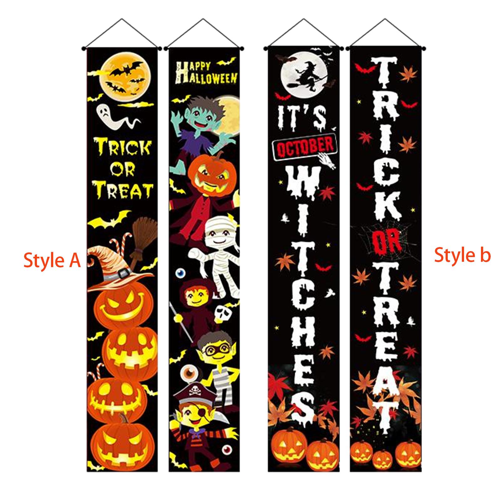 

Hanging Banners Event Supplies Halloween Decor Halloween Couplet Sign Outdoor Flag for Clubs Party Yard Festival Door