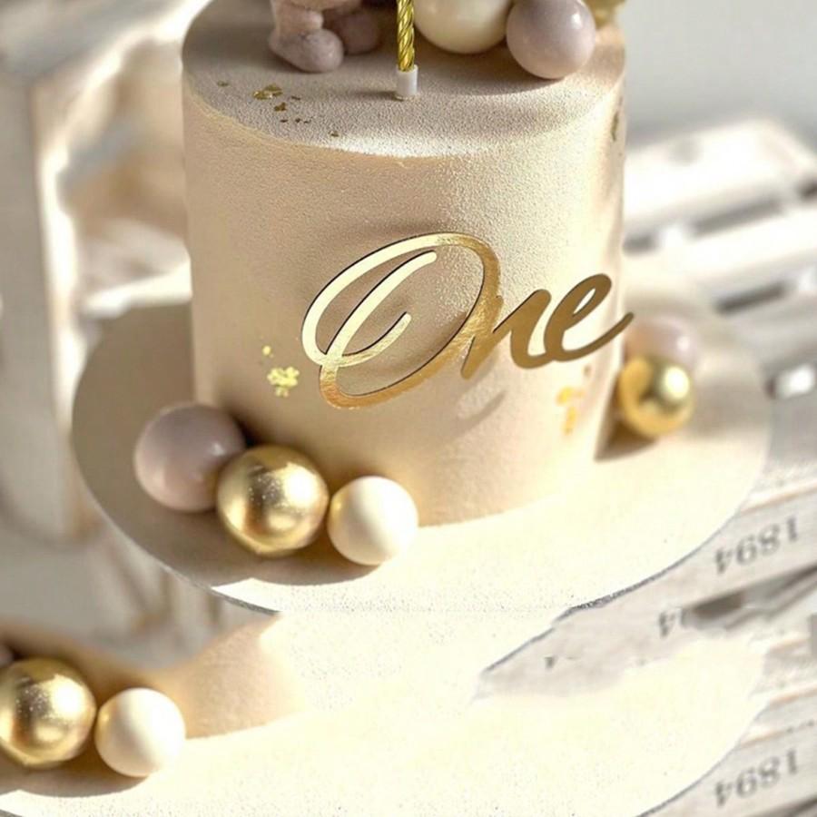 6pcs/3pcs  Acrylic Birthday Queen Gold Cake Topper Happy  Birthday Party Sides Cake Decorations  Accessories