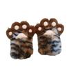 Stripe Cosplay Costume Gloves Tiger Print Plush Cat Paw Gloves Cute Cat Claw Mittens  Role Play