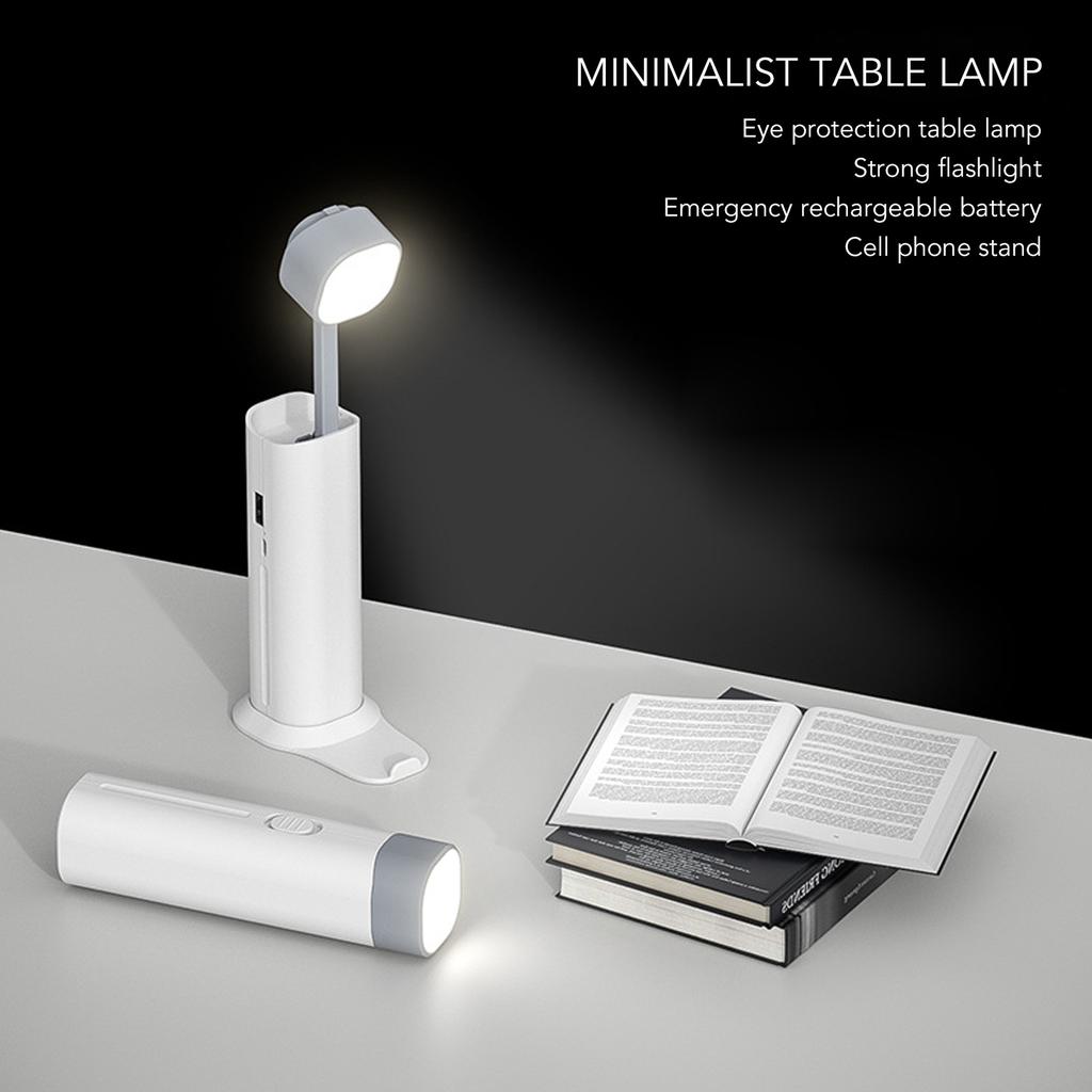 Desk Lamp Desk Lamp Portable Eye  Mini Flashlight Reading Desk Light with USB Charging for Bedroom Outdoor Table Lamp