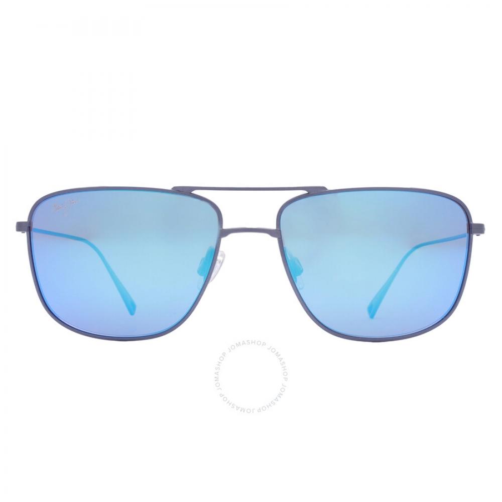 

Maui Jim Mikioi Blue Hawaii Navigator Unisex Sunglasses B887 03 54