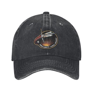 Project Hail Mary Mission Patch Original Unisex Women Baseball Caps Distressed Washed Caps Hat Vintage Outdoor Gift Sun Cap