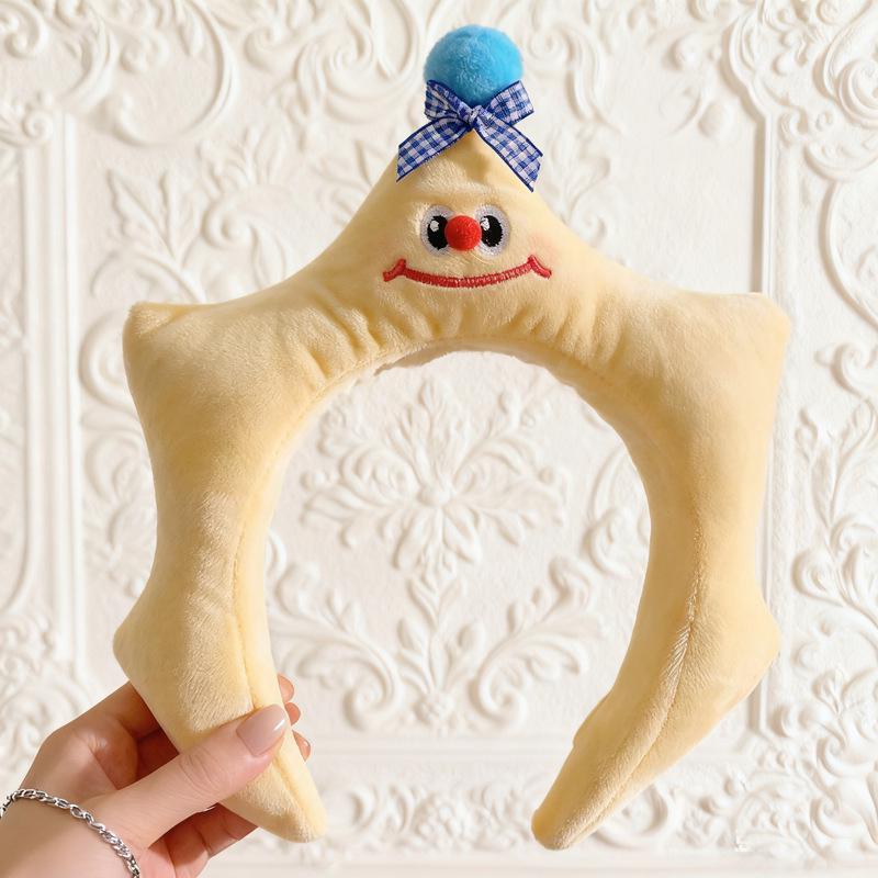 Funny Cute Sponge Star Headband for Women - Perfect for Face Washing, Face Masks, Hair Back, Makeup, Photoshoots, Autumn/Winter Headwear