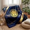 Colombia Football Printed Flannel Blanket Skin Friendly Warm Decorative Throw for Indoor Couch Bed Daily Use