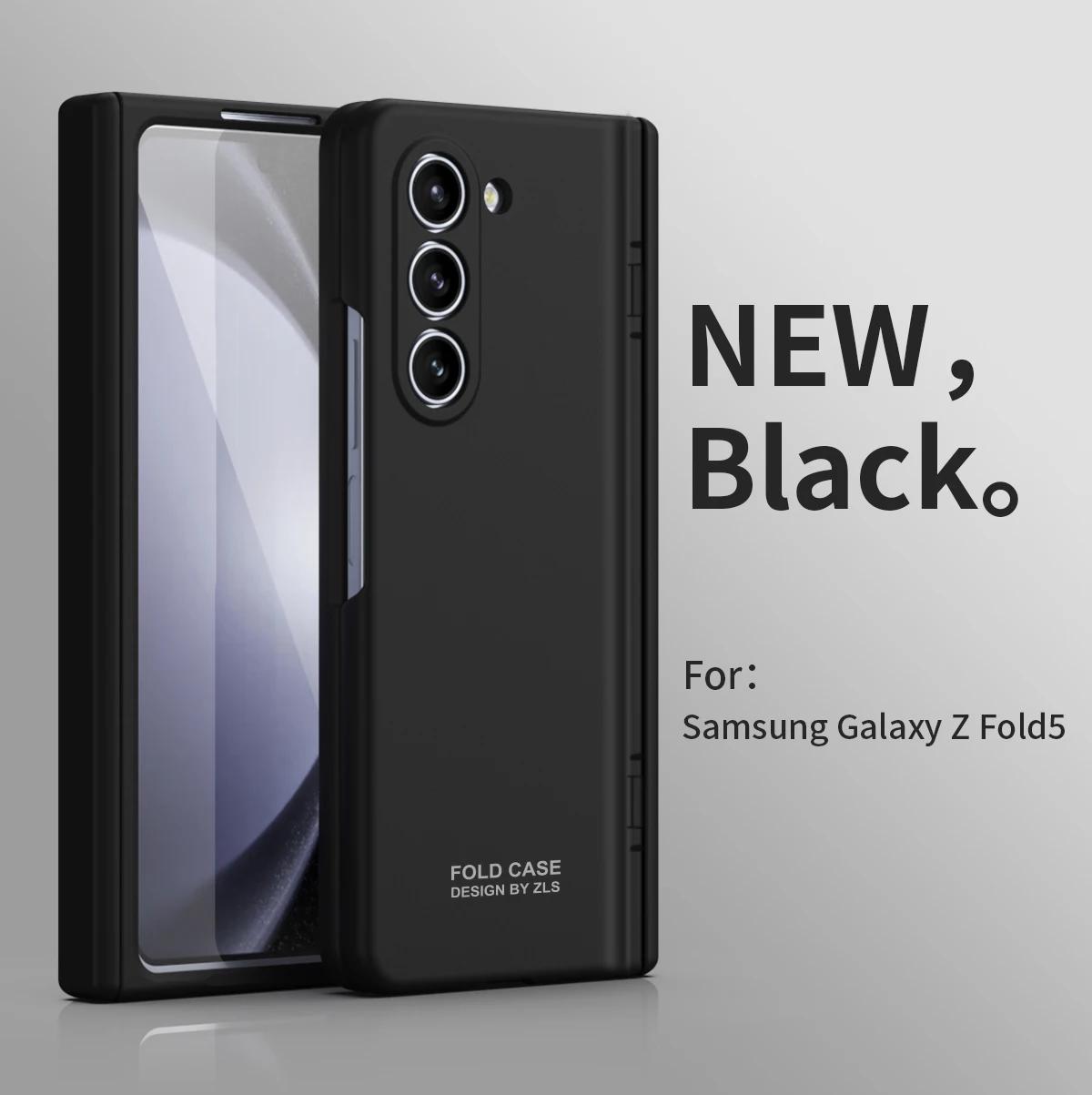 Роскошный матовый чехол для Samsung Galaxy Z Fold 5 4 3 2, противоударный защитный чехол из жидкого кремния для полного экрана S Pen galaxy fold5