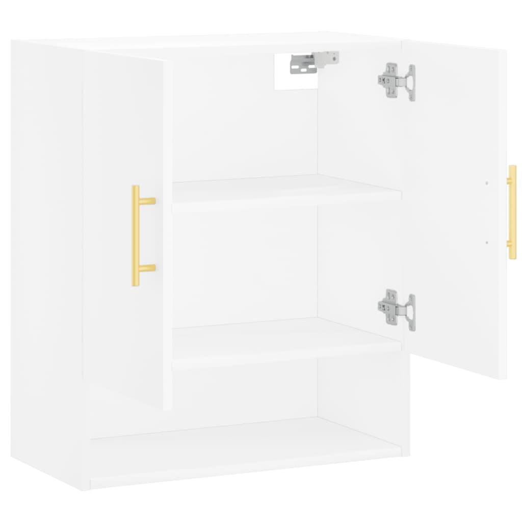 Wall Cabinet White 60x31x70 Cm Particleboard