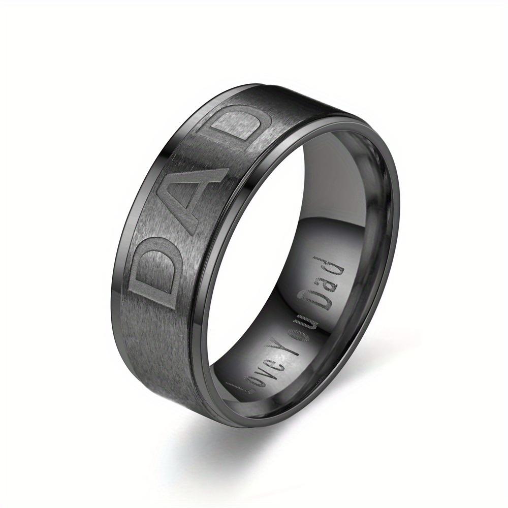 1Pc Fashionable, Fashionable, Versatile and Minimalist Design Titanium Steel Ring, A Fashionable Ring Suitable for Men and Women