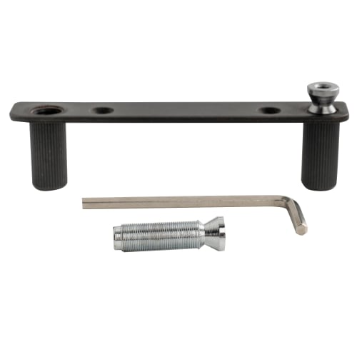 Musiclily Guitar Double Locking Tremolo Bridge with Bracket and M7 Stud Set for Floyd Rose Style Electric Guitars, Chrome