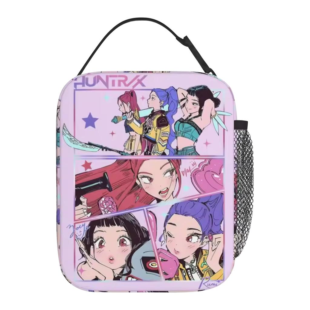 Lunch Bag Outdoor Picnic Lunch Box Retro Graphic Design Tote Food Bags Oxford Portable Insulated Cooler Bag