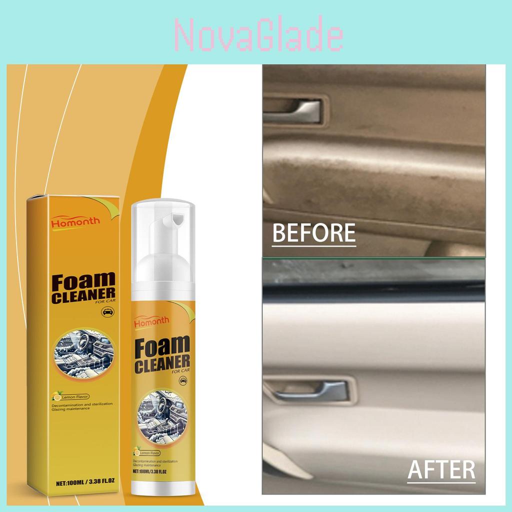 Homonth Auto Interior Foam Cleaner Mousse For Effective Deep Cleaning Of Car Upholstery