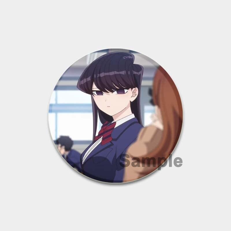 

58 мм аниме «Коми может T общаться», булавка с отворотом, значок для косплея с героями мультфильмов, креативные подарки, броши Gujian Одноклассники, милые булавки для рюкзаков