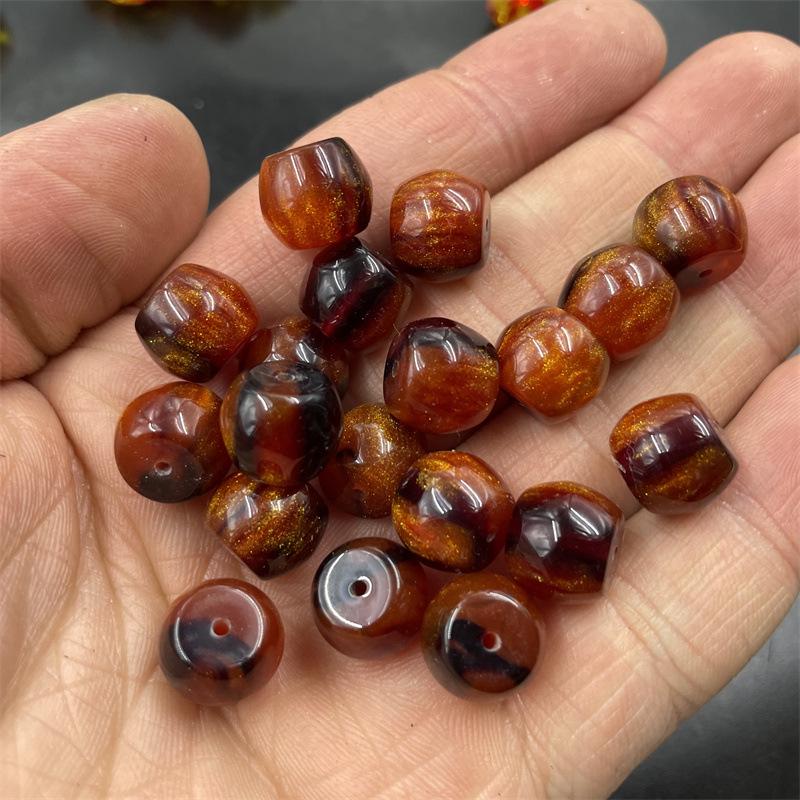 DIY Schmuckzubehör: Imitation Bienenwachs Fass und Vase Perlen, Alter Stil Lose Perlen