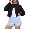 Women's Fashion Long Sleeve Christmas Snowman Snowflake Print Jacket Cardigan