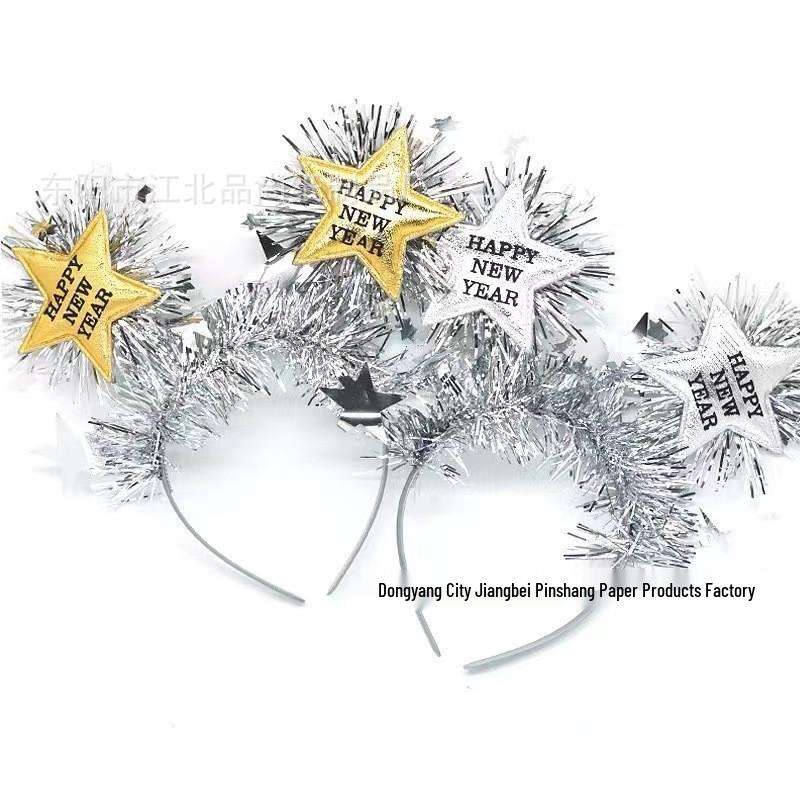 Pentagram Happy New Year Headband - European & American Party Hair Accessories