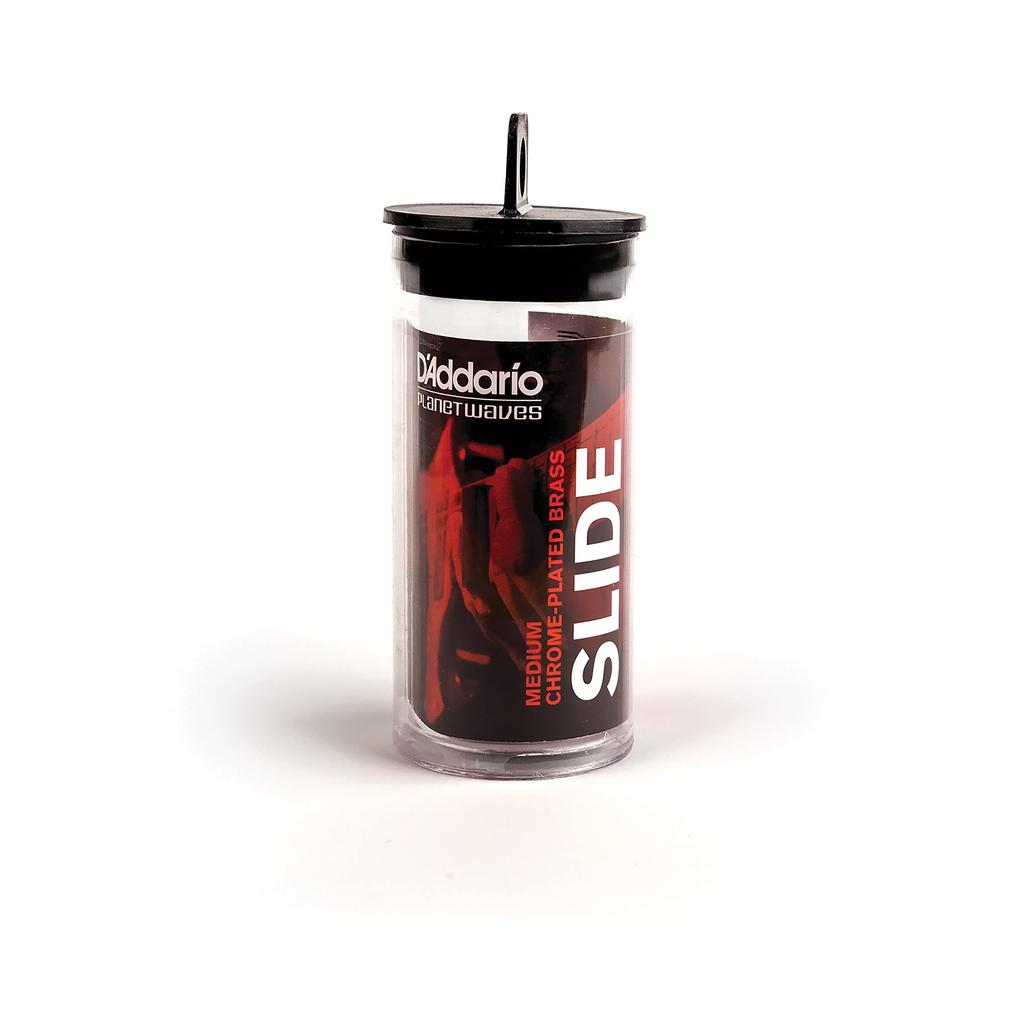 D'Addario Slide Bar Chrome Plated Solid Brass Chrome Plated Brass Slide PWCBS-SM (Medium) []