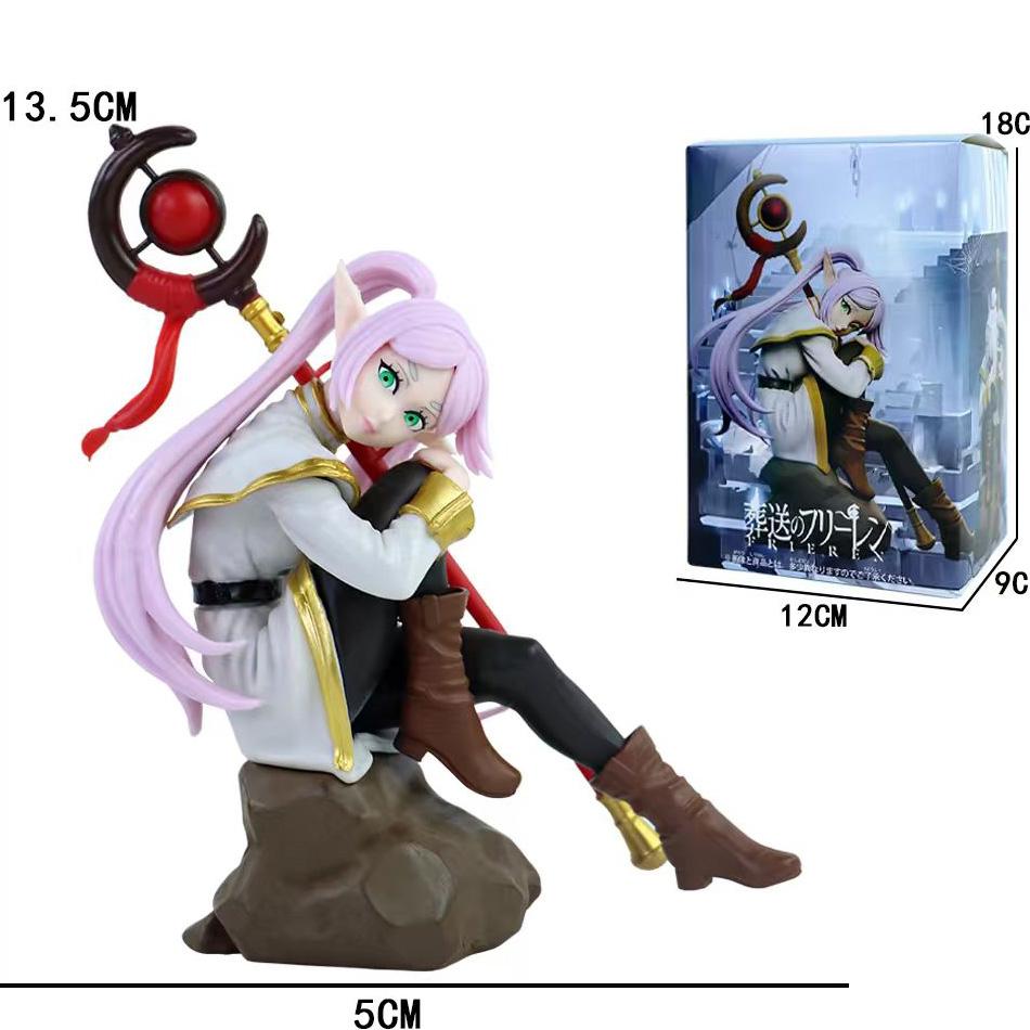 LookUp Sousou No Frieren Fern Anime Girl Figure Frieren Beyond Journey's End Stark Action Figure Collectible Model Doll Toy Gift
