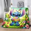 1 Stück Stitch-Druckdecke - Weiche Ganzjahresdecke für Wohnzimmer, Schlafzimmer, Reisen