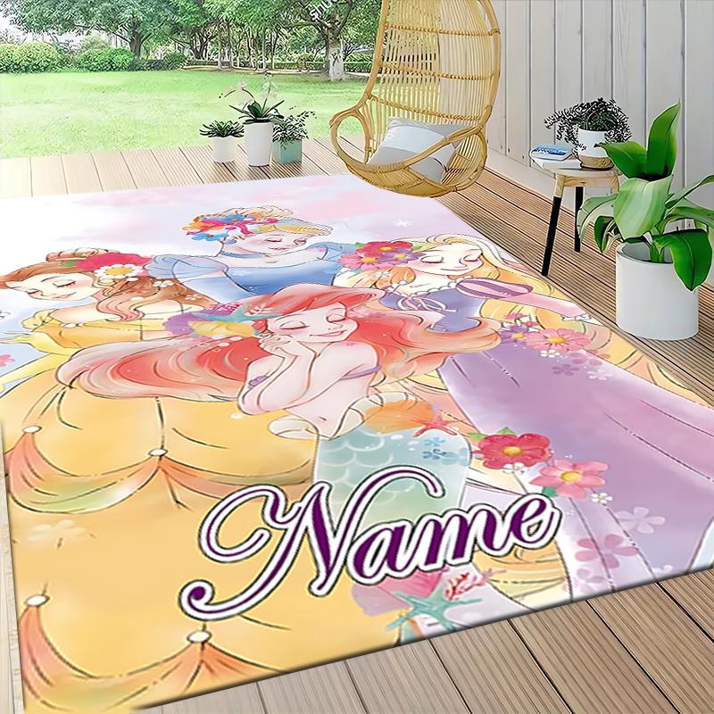 Custom Name Tinkerbell's Magical Night Carpet Rug Customizable Soft Washable Anti-Slip Home Living Room Sofa Mats Personalized Rug. 0909356